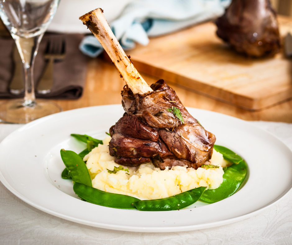Beer-Braised Lamb Shanks